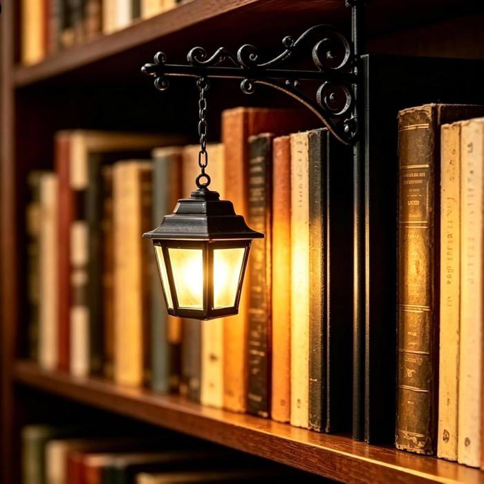 Lampe de bibliothèque vintage – LED – veilleuse – coin lecture – maison/bureau – classe A++