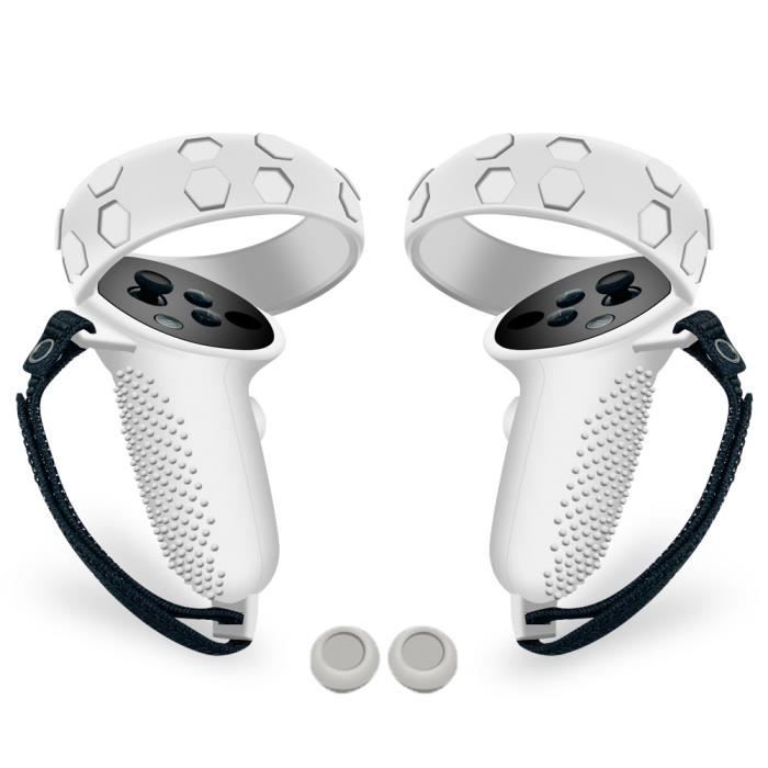 BLANC-Juste de protection pour Oculus Quest 2 VR, accessoires VR ...