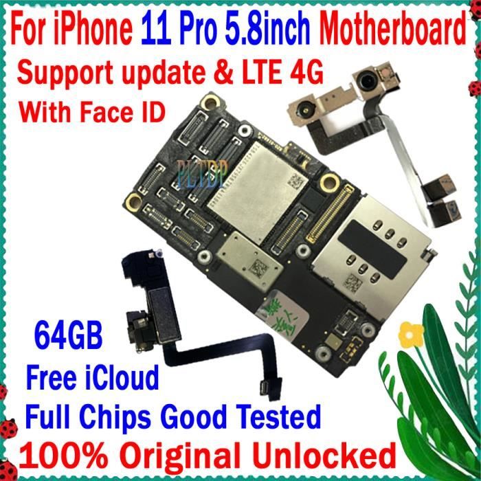 6SPlus-64 Go sans contact-Carte mère originale débloquée pour iPhone, sans Touch ID, puces