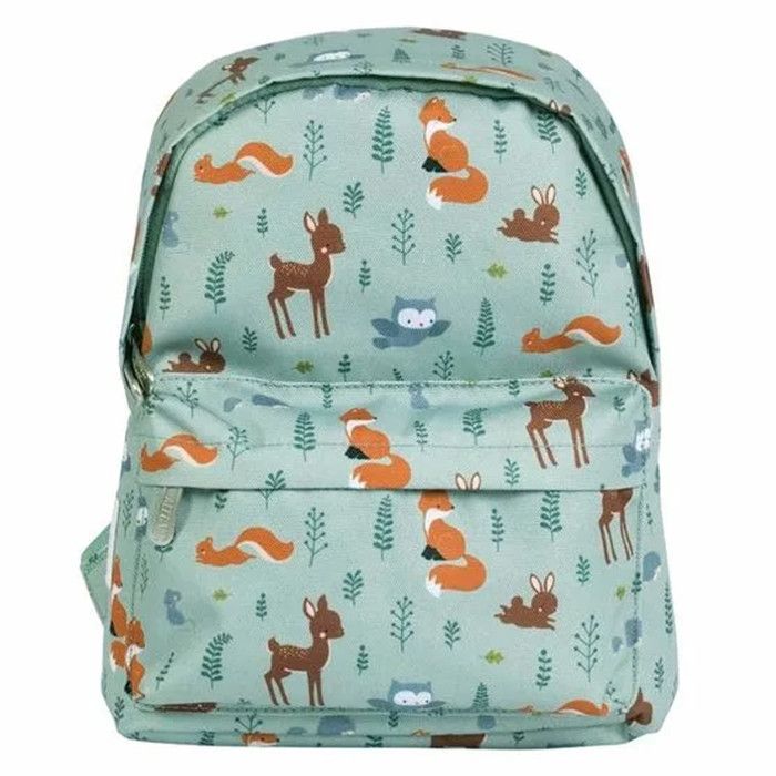 A Little Lovely Company Sac à dos maternelle motifs ludiques Vert de gris - XS A Little Lovely Company Sac à dos maternelle motifs ludiques Vert de gris - XS