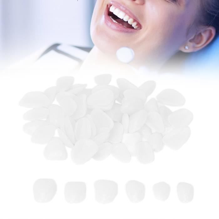 Placages de dents en r?�sine 50pcs Couronne Provisoire Dentaire Couronne de Fausses Dents en 