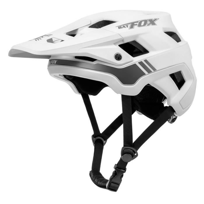 Blanc L58 62CM BATFOX Casque de v lo de montagne pour hommes