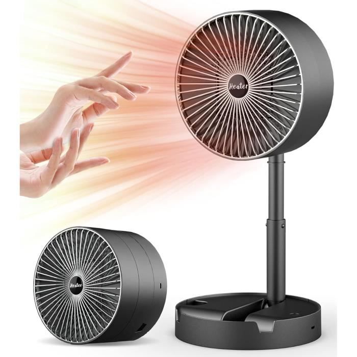 Mini Radiateur Soufflant Journeyside 500W - Chauffage D'Appoint Rapide Et Économique Blanc