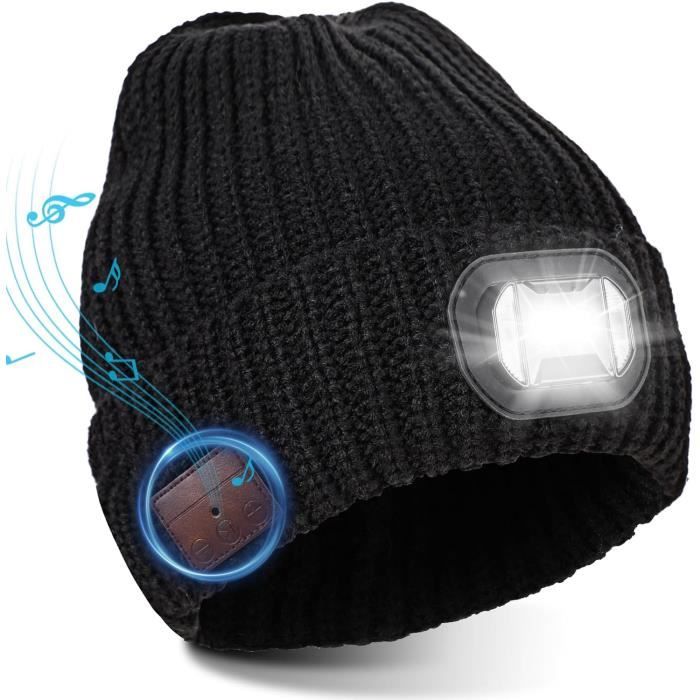 Bonnet LED Rechargeable USB – Unisexe – Idéal Course à Pied Et Ski