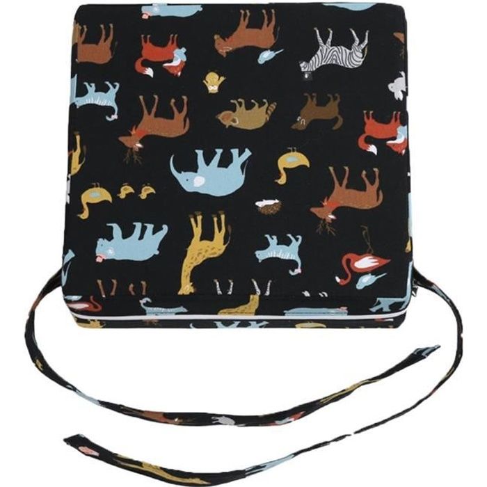 Rehausseur De Siège Pour Enfant QGGTQG - Cuir Synthétique, Sangles De Sécurité, Dimensions 34x33x7 Cm