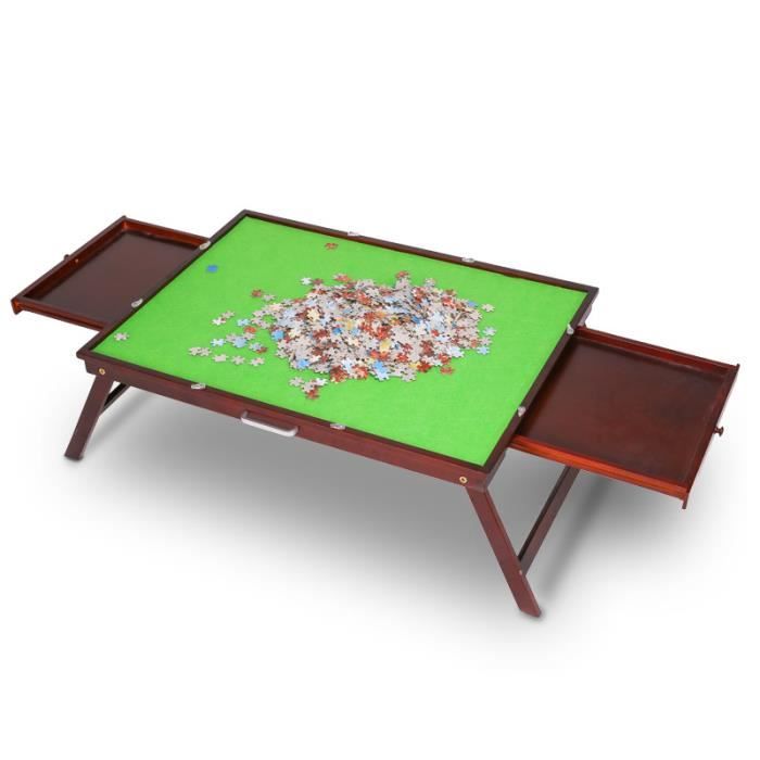 Table de puzzle Table de rangement pliante avec tiroir de tri