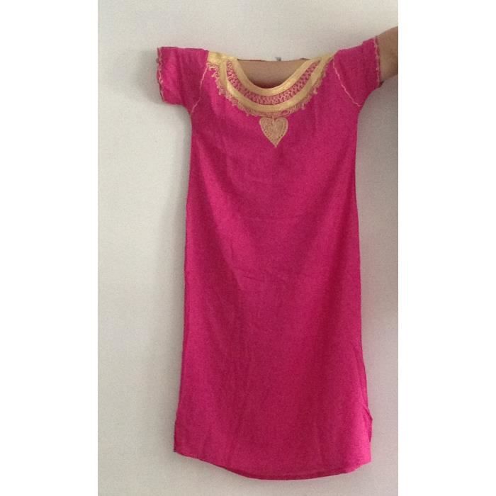 Djellaba Robe Fille Rose Taille 10 12 Ans Mariage Maroc Cdiscount Pret A Porter