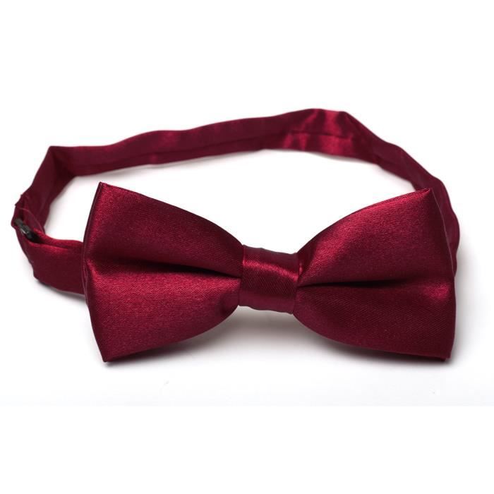 Nœud Papillon Réglable En Satin – 8 Coloris Disponibles – Livré Avec Boîte Cadeau – Élégant Avec Ou Sans Col