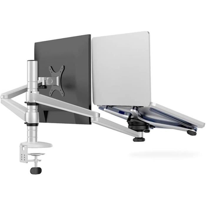Support écran PC Audizio CMA10S - Réglable En Hauteur (40 Cm), Inclinable - VESA 75/100 - Pour écrans 13 à 32 Pouces