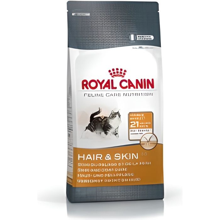Croquettes pour chat - Royal Canin - Hair & Skin Care - 4 kg - Adulte - Peaux sensibles