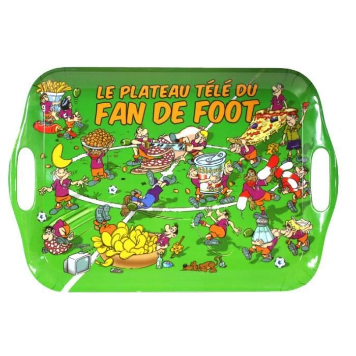Plateau Humour Plateau Tele Du Fan De Foot Cdiscount Maison