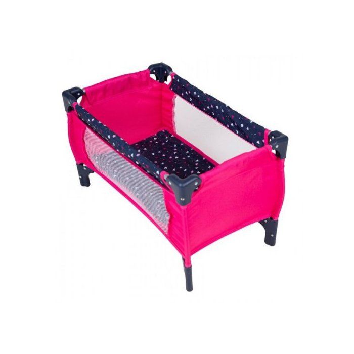 Lit Parapluie Licornes Pour Poupées – Taille 54x31x32 Cm, Transportable – Jusqu’à 50 Cm – Set Avec Sac De Rangement
