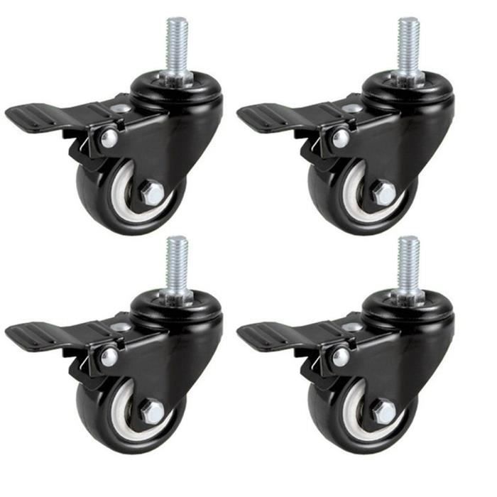 Roulettes Pivotantes YAOBLUESEA - 8 Pièces Ø50mm, Charge 40kg Par Roue