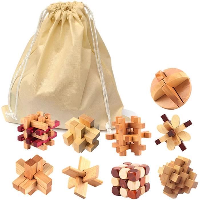 18 Casse-tête Métal IQ – Jeux De Réflexion En Fil De Fer Pour Enfants Et Ados – Cadeau Anniversaire, Mariage, Noël