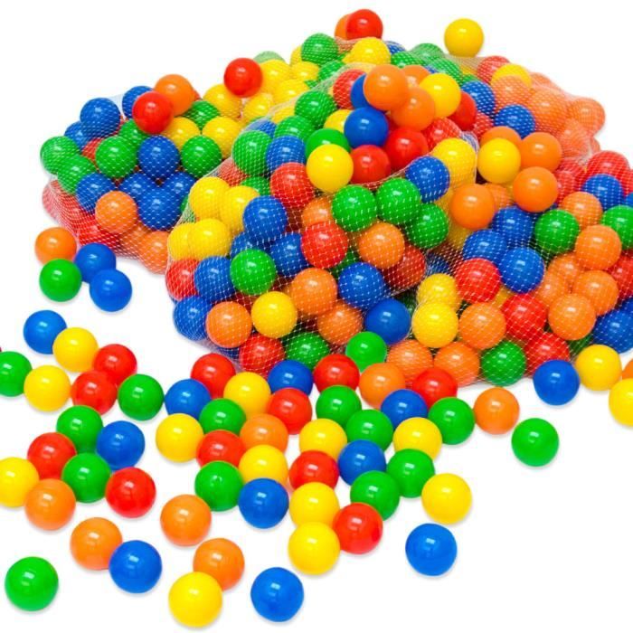 Mcottage Lot de 50 Boules colorées en Plastique Souple pour bébé et Enfant