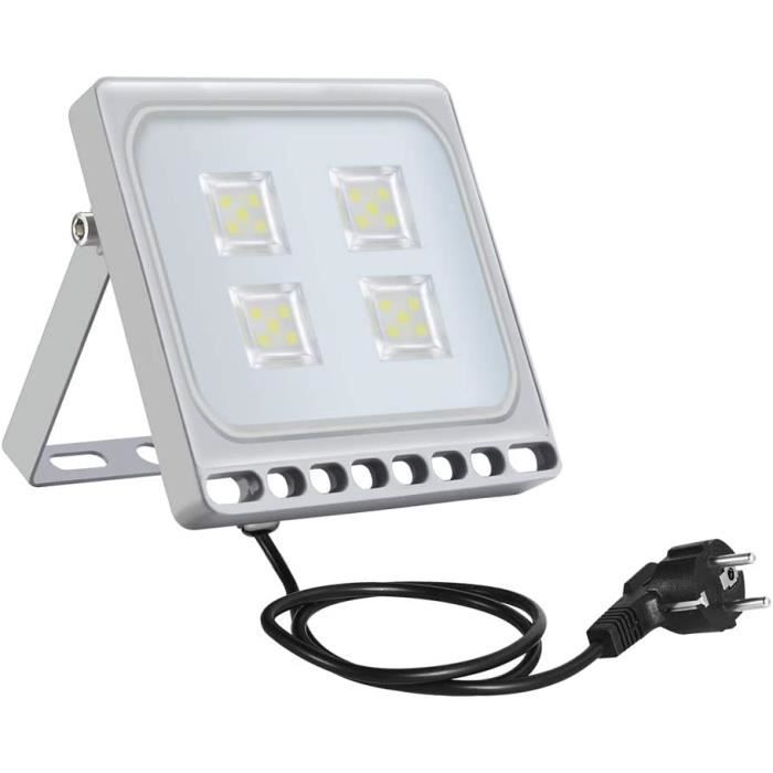 Projecteur LED Extérieur 20W 1600LM - IP66 - Détection Mouvement - Blanc Froid 6500K