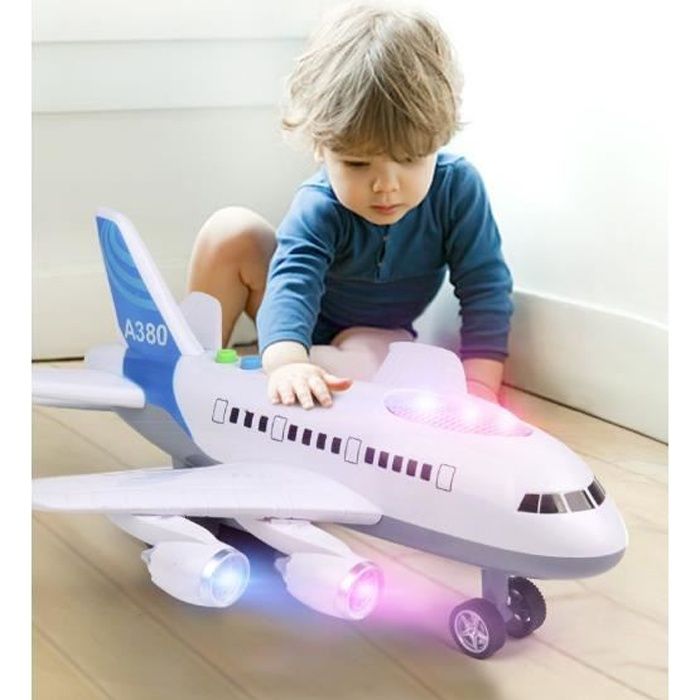 Einsgut litière Scintillante LED Allumer Les Enfants Avion Jouet extérieure litière Planeur Avion Jouet Main Commencer modèle davion