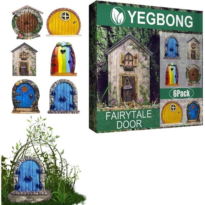 Cayway 53 PCS Accessoires Jardin Miniature - Kit d'Ornement de Château avec Arbres et Briques