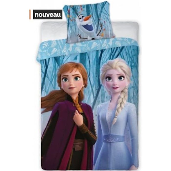 Draps Parure de lit enfants, Disney La Reine des Neiges 140 × 200 cm, 70 × 90 cm