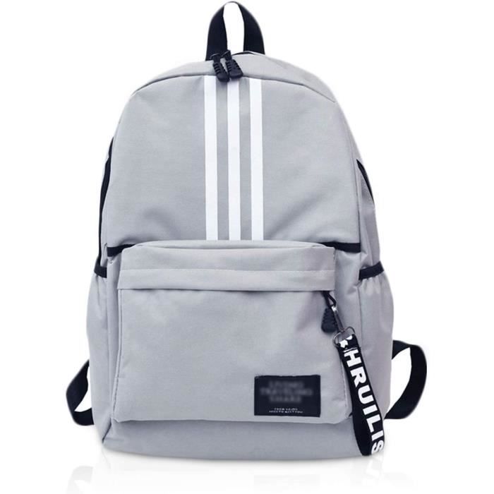 FANDARE Sac à Dos décontracté Unisexe Loisir Sac À Dos Adolescent Sacs Décole Collège Hommes Femmes Outdoor Voyage Daypack pour randos Voyages école Étanche Polyester Noir 