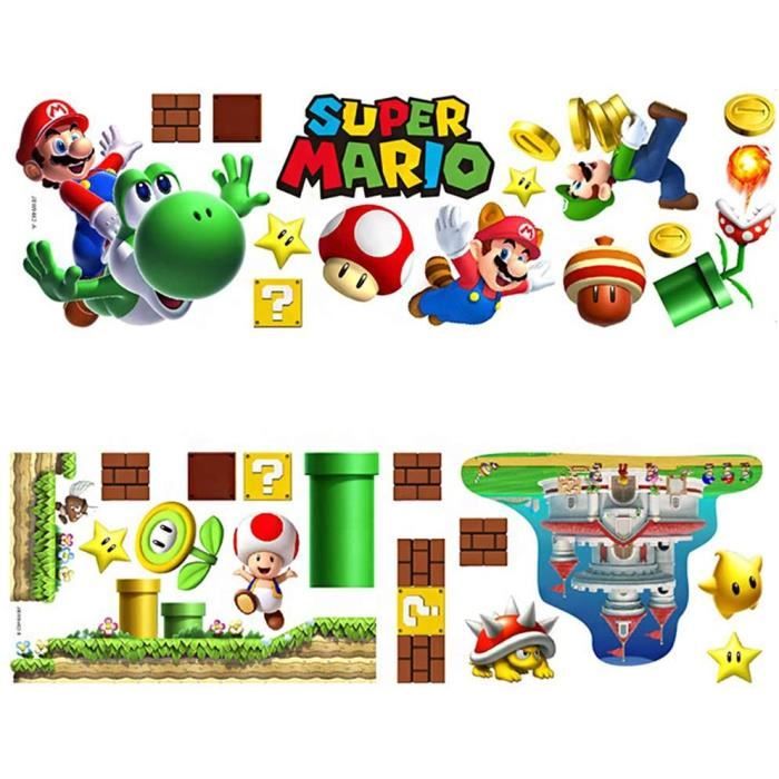 Personnalisé Tout Nom Super Mario Applique Murale 3D Art Autocollant Vinyle Pièce Chambre À Coucher 9 Personnalisé Tout Nom Super Mario Applique Murale 3D Art Autocollant Vinyle Pièce Chambre À Coucher 9