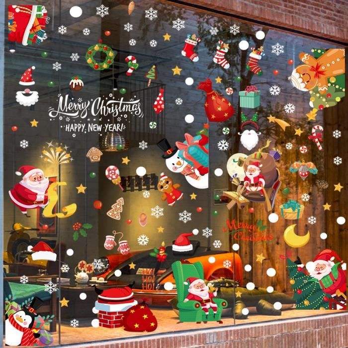 SILARLAIT Sticker Automne Fenêtre Écureuil, Sticker Fenêtre pour Automne Amovible & Statique & Réutilisable, Double Face, Décoration pour Vitre Vitrine Fenêtre