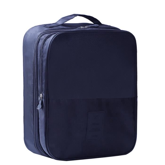 Sac à Chaussures Double En Tissu Oxford - Gris, Taille Unique (30x21x11.5 Cm) - Idéal Pour Voyage, Sport, Salle De Fitness