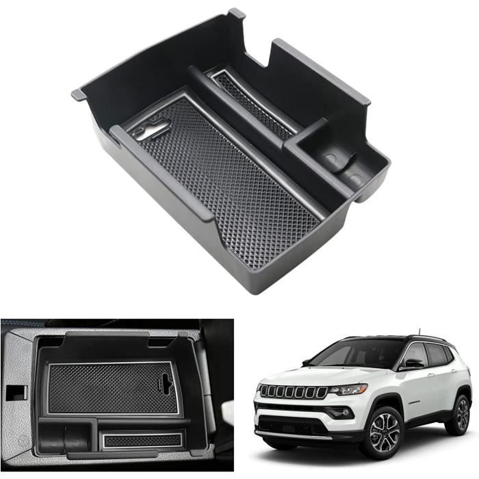 GAFAT Compatibile Con Jeep Renegade 2015-2024 2025 Contenitore Per Console Centrale, Renegade 2023 Organizer Per Braccioli, Vano Portaoggetti, Renegade Accessori (Rosso - copertina