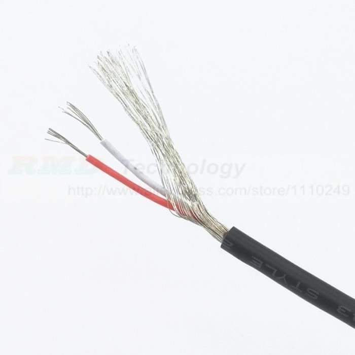 Câble De Signal Blindé UL2547 – 2 Mètres – 2/3/4 Conducteurs – 24/26/28 AWG – Pour Câblage Audio, électronique, DIY