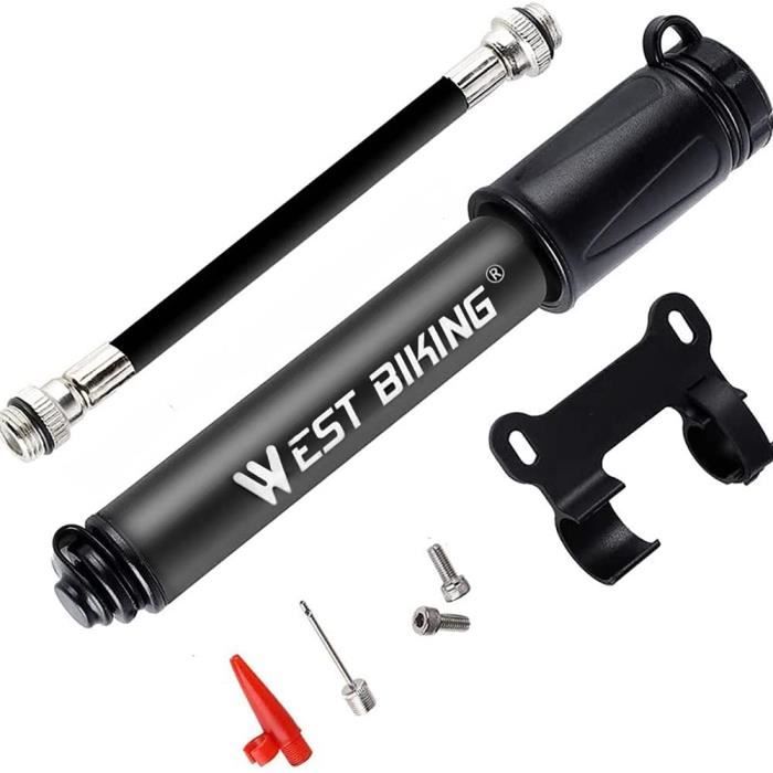 Pompe à Vélo électrique CYCLAMI – Mini, 100 PSI – écran Numérique – Valves Presta Et Schrader – Portable, Rechargeable USB – Pour VTT Et Route