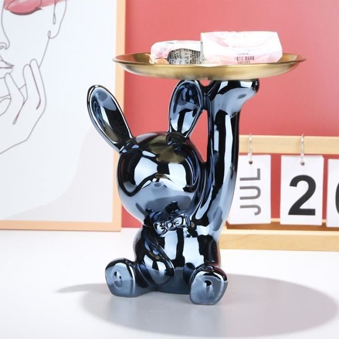 Lapin de couleur - Boîte de rangement de figurines lapin année, avec  plateau en métal, Figurine sculpture en - Cdiscount Jeux - Jouets