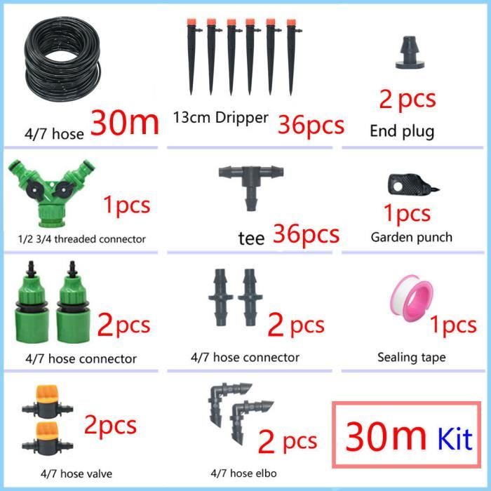 Arroseur Trépied 360° Réglable KIMISS - Pour Jardin, Pelouse - Hauteur Et Distance Personnalisables - Acier Inoxydable Et Plastique