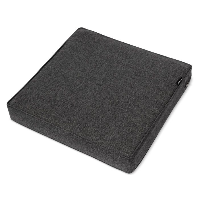 Coussin de salon dextérieur Ilano 70 x 70 x 8 cm gris graphite