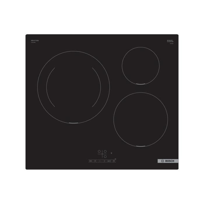 BOSCH Plaque de cuisson induction 3 foyers 4600W 52,2 Noir
