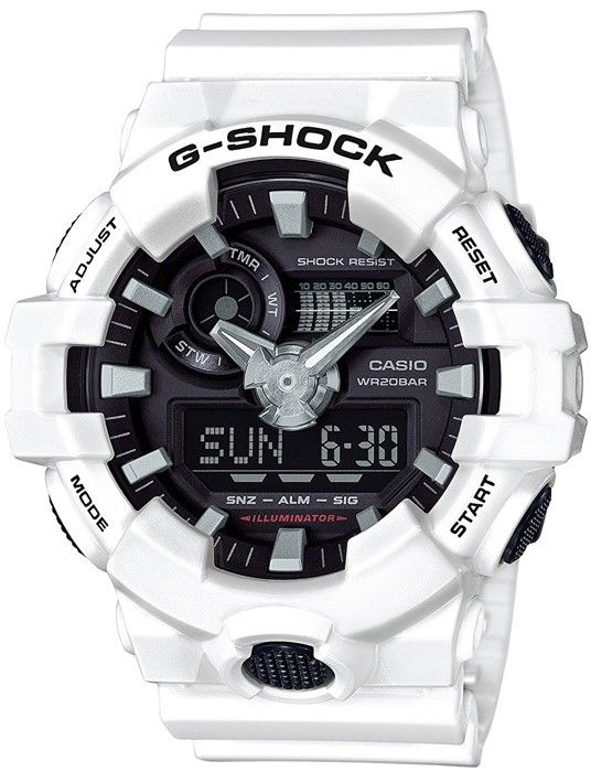 g shock casio blanche