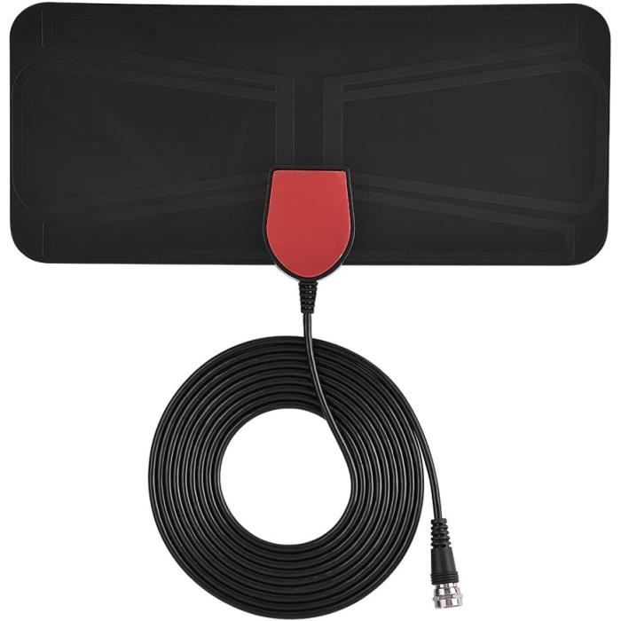 Antenne TV Intérieure TNT HD 2025 - Réception 500km Avec Base Magnétique & Amplificateur