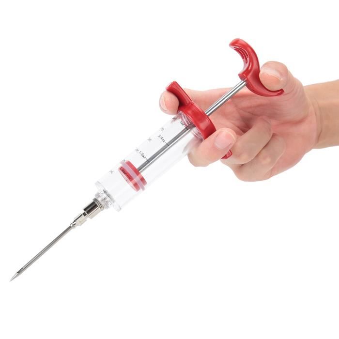 Injecteur De Marinade Pour Viande - Poire Alimentaire Réutilisable Pour Dinde, Poulet, Porc - Ustensile Barbecue, Rend La Viande Juteuse