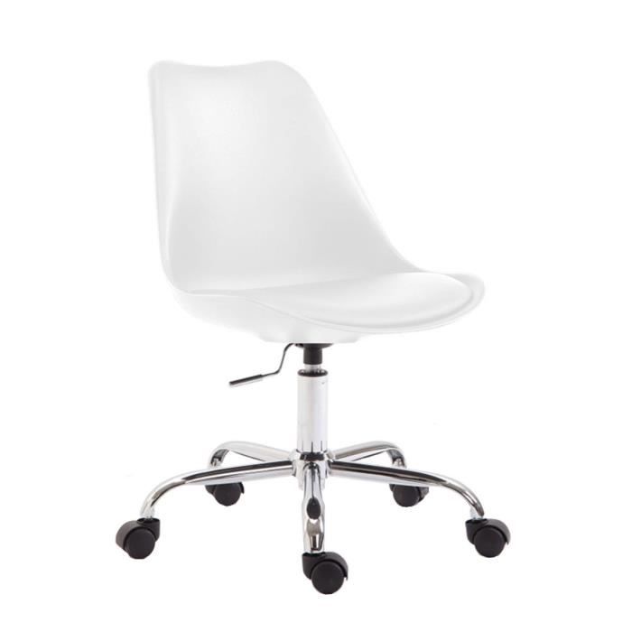 chaise de bureau - clp - toulouse - coque en plastique - blanc