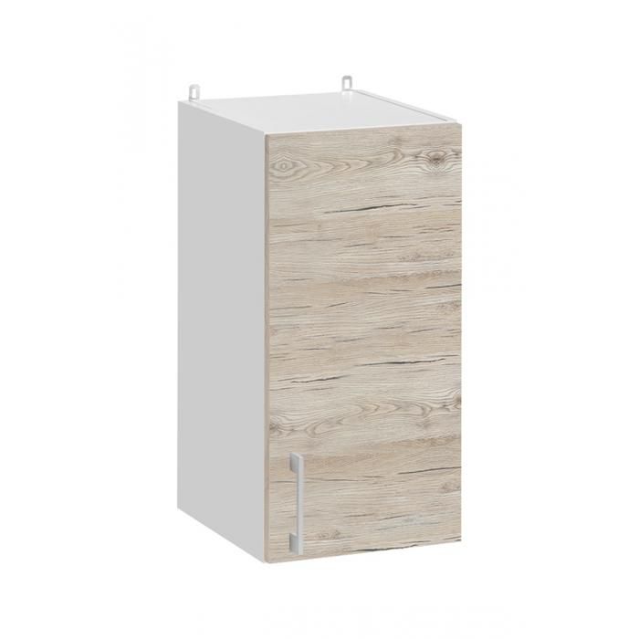 Meuble haut de cuisine Eco Noyer Blanchi 1 porte L 30 cm - Cuisineandcie