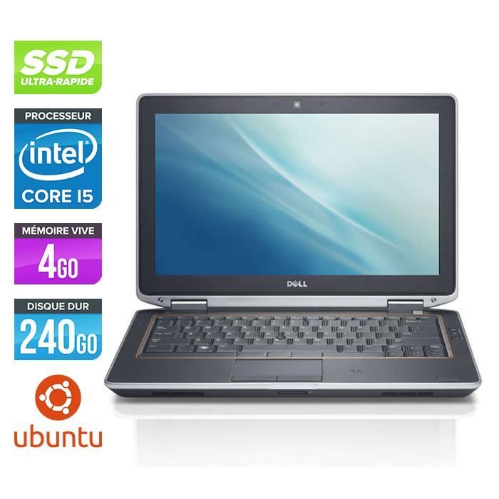 Top achat PC Portable Ordinateurs portables Dell E6320 - Core i5 - 4Go - 240Go SSD - Linux pas cher