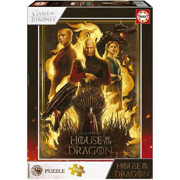 Puzzle - EDUCA - House Of The Dragon - 1000 pièces