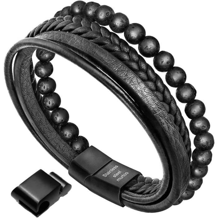 Bracelet Cuir Motif Léopard - Diamètre 5,5cm - Fermeture Magnétique - Neuf