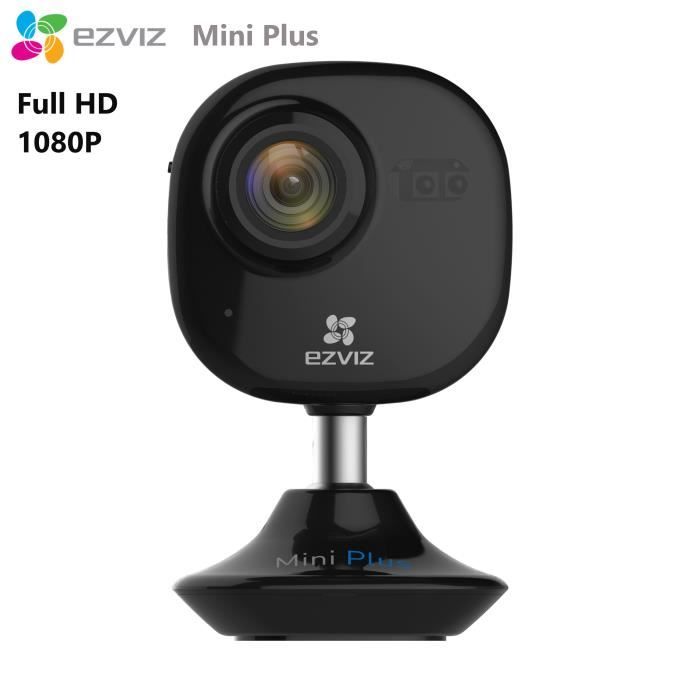 EzViz Mini Plus - Caméra intérieur de surveillance Full HD IP Wifi sans fil  Noir – Alerte Notification téléphone - 1080P -Vision - Cdiscount Bricolage