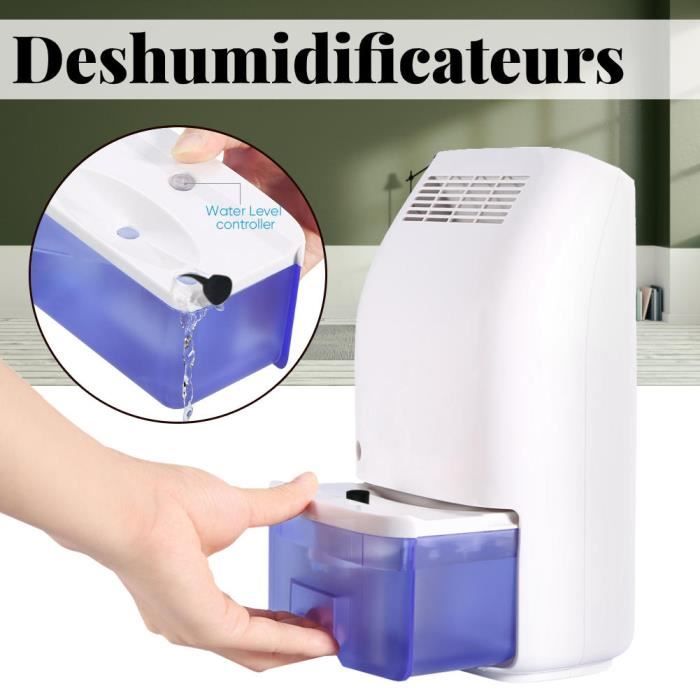 850ml Déshumidificateurs Electrique Mini Portable Dehumidifier pour la  Maison Salle de Bains, Chambre, Bureau - Cdiscount Bricolage