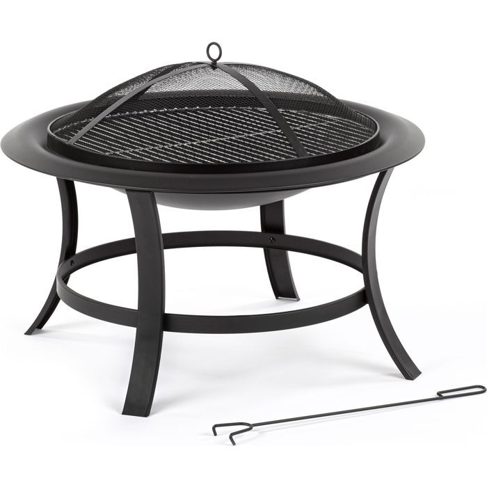 Brasero Fieldmann FZG 1025 - foyer de jardin 74 cm avec grille