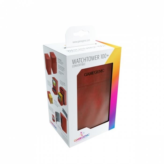 Gamegenic Watchtower Boîte de Rangement Convertible de Plus de 100 Cartes XL - Rangement de