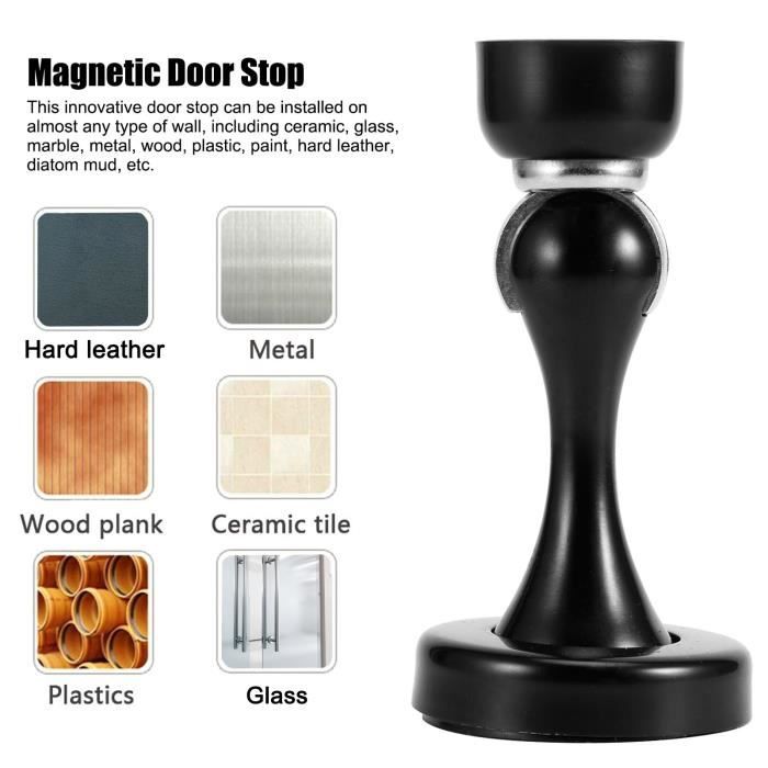 Porte-gobelet Magnétique En Inox Pour Voiture - Noir - Diamètre 90 Mm - Fixation Puissante - Pour Bouteilles, Canettes