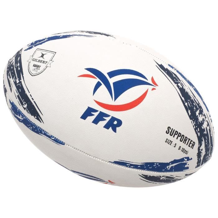GILBERT Ballon de rugby Supporter France - Taille 5 - Homme