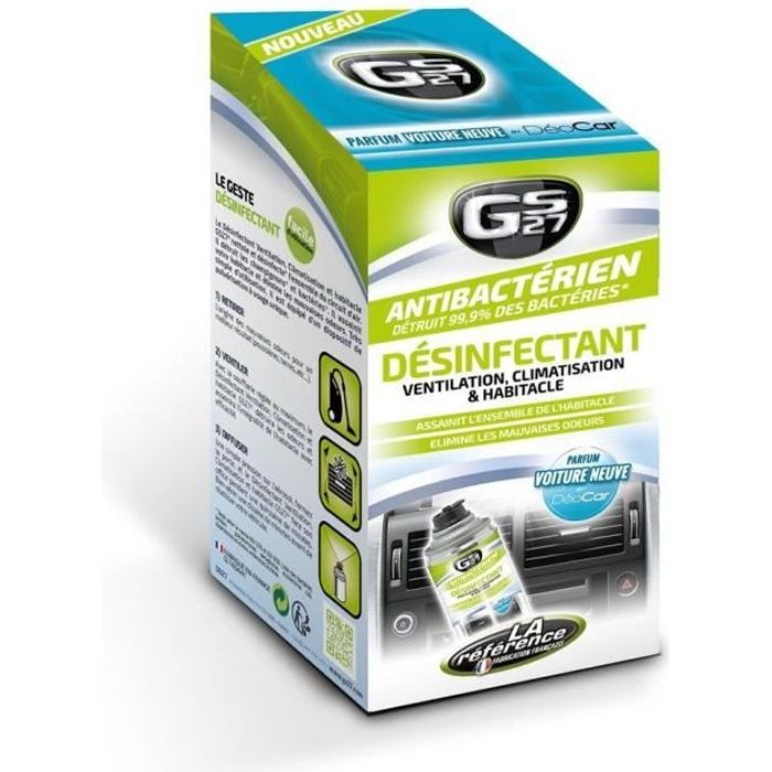 GS27 Coffret Désinfectant Ventilation, Climatisation et Habitacle New Car - 125 ml