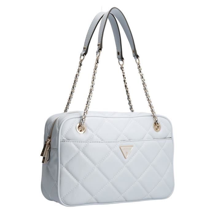 GUESS Cessily Top Zip Shoulder Bag Pale Cloud [168658] sac à épaule
